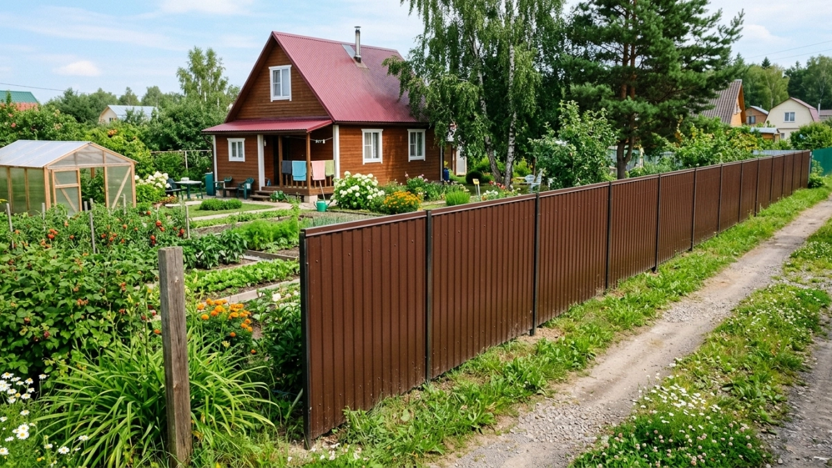 Забор из профлиста больше не в тренде - умные хозяева используют новую идею: красиво и живописно