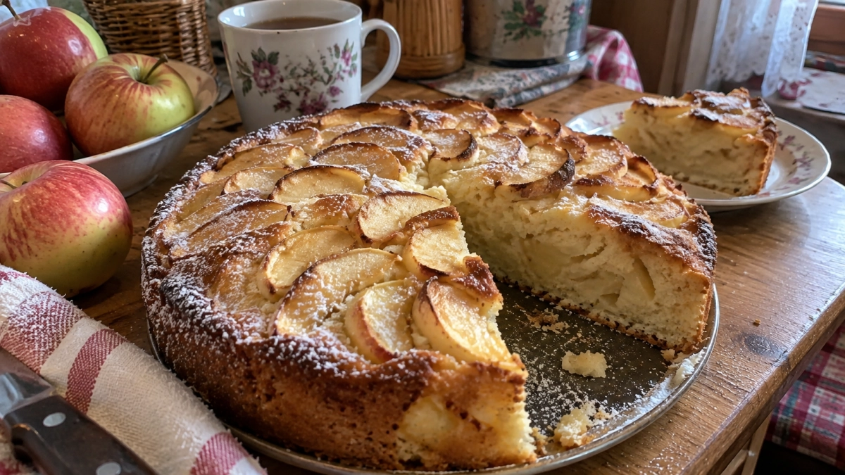Шарлотку из любых яблок пеку по рецепту Ивлева: пышная как облако, сочная внутри, а корочка хрустит на весь дом