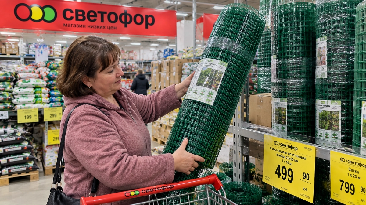 Строительную сетку в «Светофоре» скупаю рулонами: на даче она пашет за шестерых — от шпалеры до брони для грядок