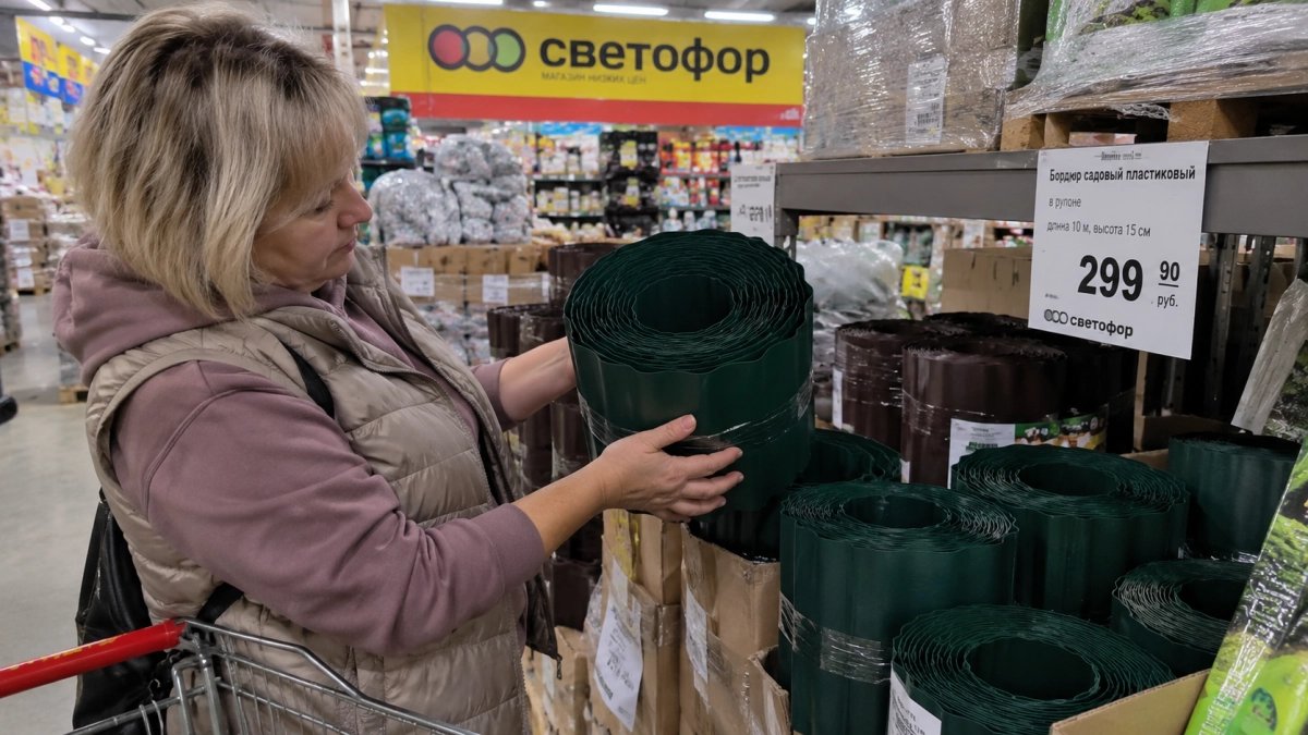 Пластиковый бордюр в «Светофоре» беру десятками метров: на даче использую не только для клумб — нашла ещё 5 применений