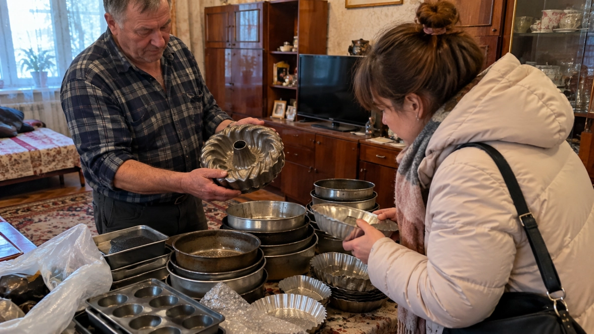 Старые формы для выпечки скупаю на Авито, но пироги не пеку: собираю настенный «металлический сотник» для всей мелочёвки