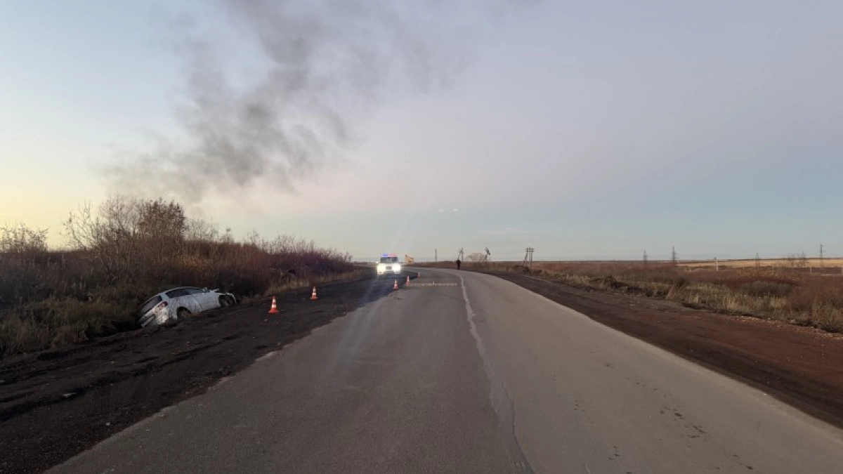В Коми пьяный водитель съехал в кювет и попал в больницу