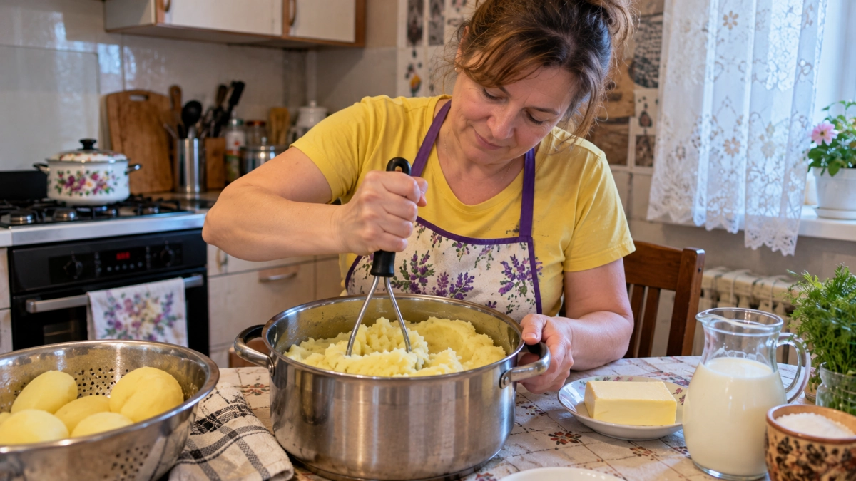 Пюре любит не молоко и не сливки, а этот продукт: 2 ложки в кастрюлю — получается воздушным, как облако