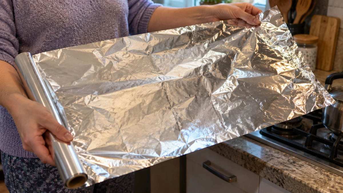 Куда класть фольгу — блестящей или матовой стороной к продукту? Расскажите маме и сами запомните