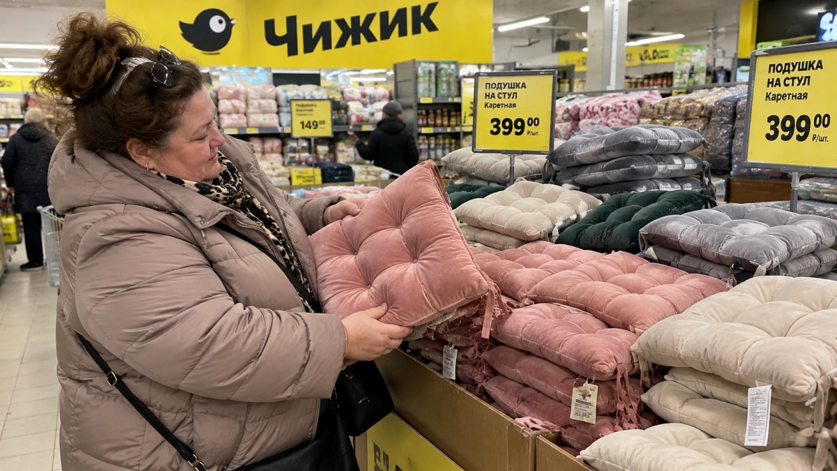 «Каретные» подушки из «Чижика» тащу по 5 штук — но на стулья не кладу: за вечер превращаю спальню в маленький будуар