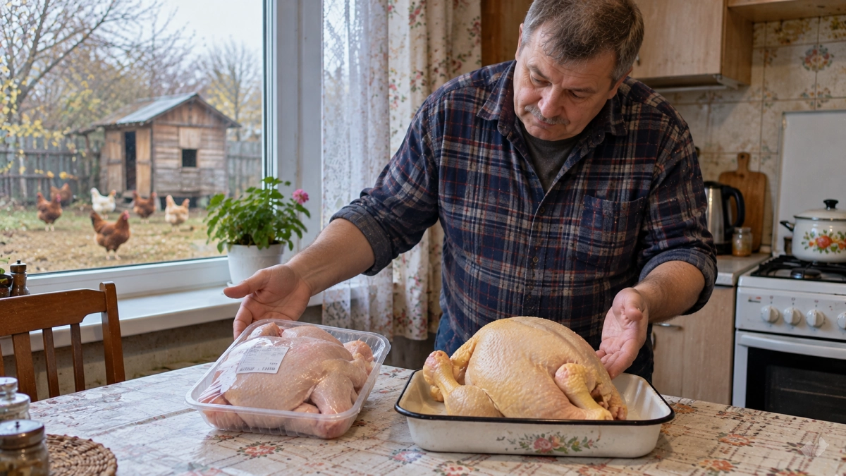 Опытный птицевод объяснил, почему он не ест домашних кур, а покупает мясо в магазине