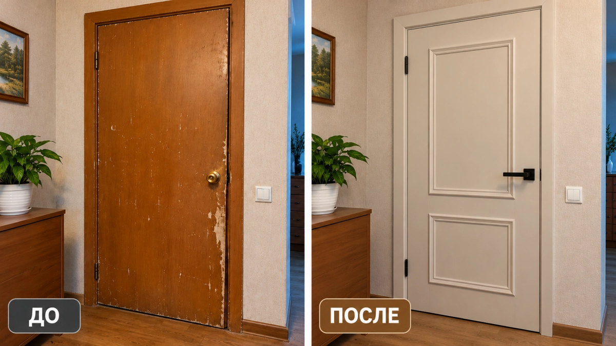 Старые двери ещё послужат: обновляю своими руками — выглядят дорого и без покупки новых