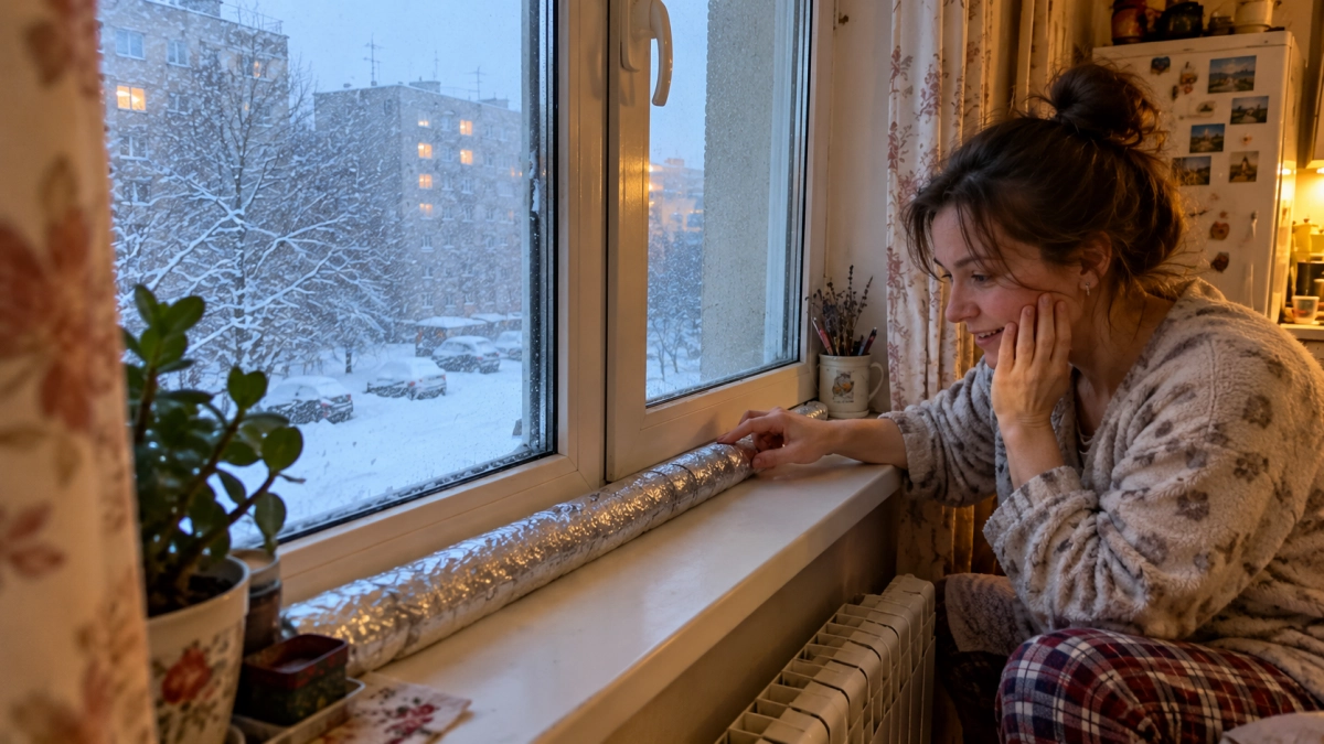 Кладу одну вещь прямо на подоконник — и зимой из окон больше не сифонит: дома тепло даже в лютые морозы