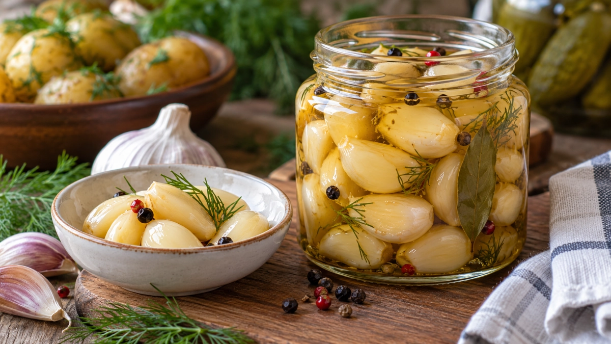 Мариную чеснок на зиму десятками литров: хруст на всю кухню, идеальная закуска на зиму