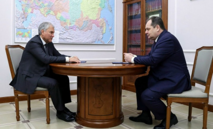 Глава Коми Ростислав Гольдштейн и Вячеслав Володин обсудили поддержку республики федеральным центром