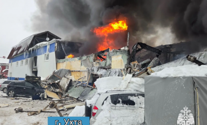 ГУ МЧС по Коми назвало причину крупного пожара на СТО в Ухте