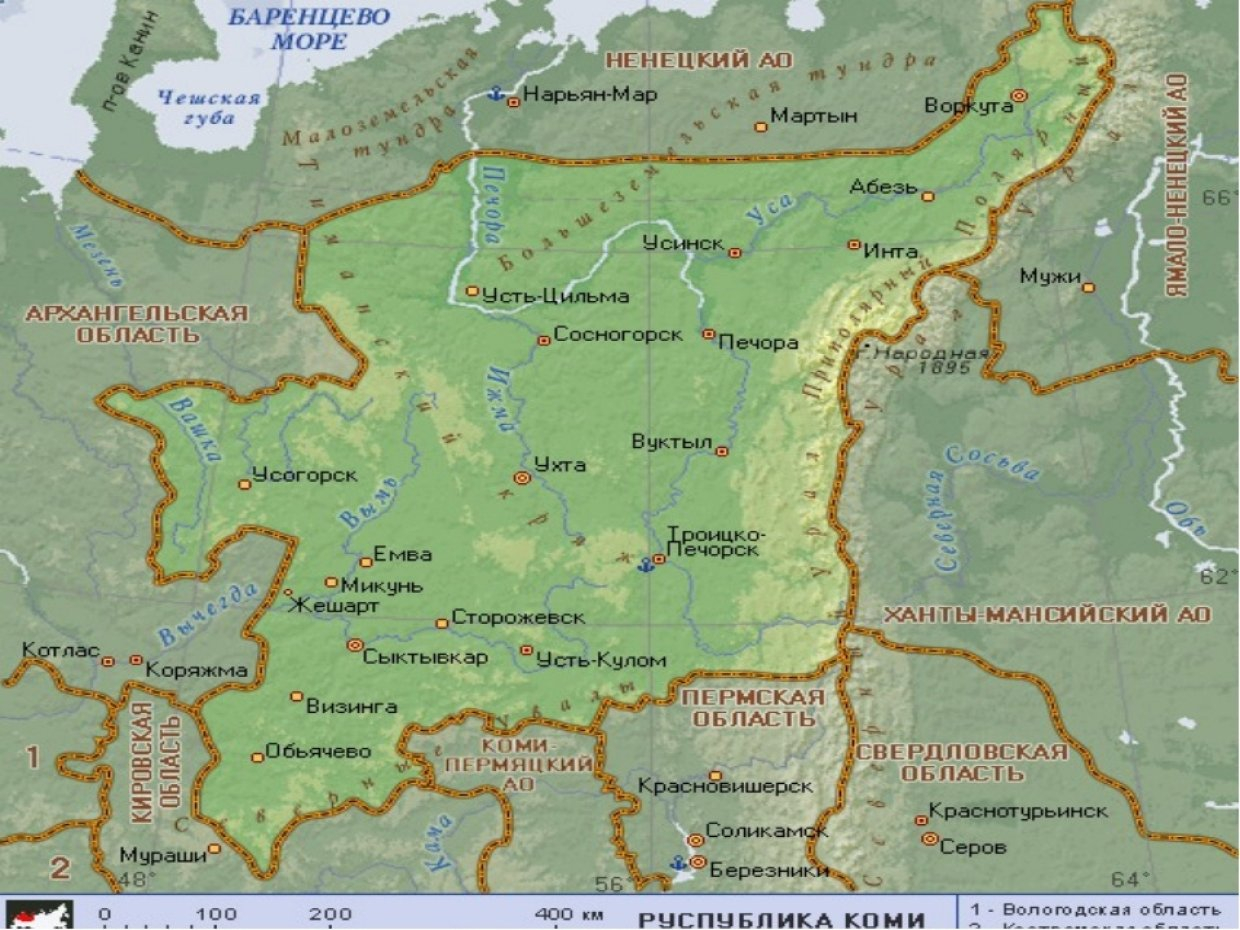 Чиновники на карте сдвинули Сосногорск за сотни километров от Ухты